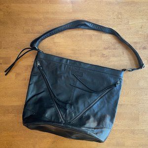 Black leather Billbong bag